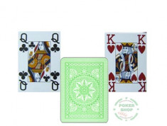Carti Poker MODIANO 100% plastic cu spate verde deschis foto