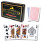 Carti pentru poker - Set de 2 Pachete - Platinum - 100% plastic Acetate cu index Normal pe 4 colturi