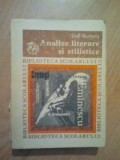 Ion Rotaru - Analize literare si stilistice (1979)