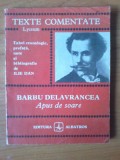 j Barbu Delavrancea - APUS DE SOARE - texte comentate