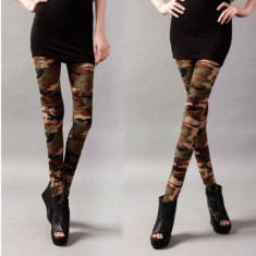 Lenjerie Lady Lust No.106 Colanti Pantaloni Stretch ! Army Style Outfitt Camuflaj Skinny ! Livrare Gratuita ! foto