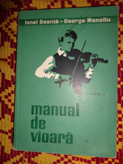 Manual de vioara/vol.2-Ionel Geanta/George Manoliu foto