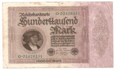 GERMANIA 100000 MARCI 1923 U foto