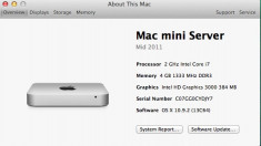 Mac Mini Server 5.3 Mid 2011- i7 - 4GB - HD Graphics 3000-384 Mb - NOU !!! foto