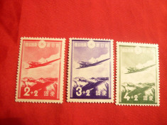 Serie Aviatie 1937 Japonia , 3 val. foto