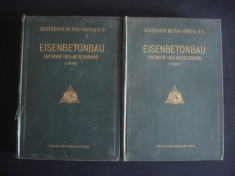 CONSTRUCTII DIN FIER BETON * PROIECTARE SI CALCUL 2 volume {1926, limba germana} foto