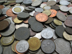 -- 18 -- Lot mare de monede , 1 KILOGRAM bani vechi , cateva sute de monede romanesti si straine , colectie foto
