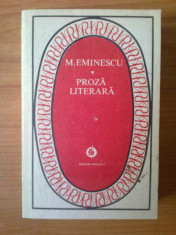 c Proza literara - M. Eminescu foto