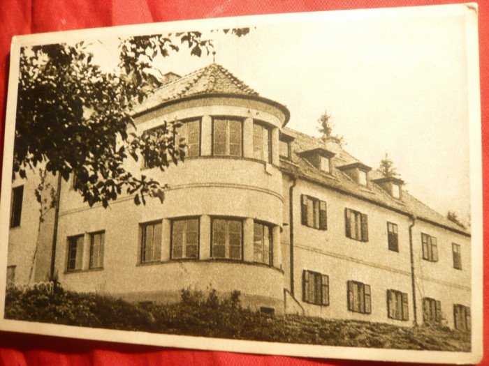 Ilustrata Basna judet.Sibiu -1955 -Sanatoriul Balnear , circulata