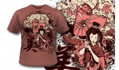 Tricou personalizat &amp;quot;Cires Geisha&amp;quot; printeo foto