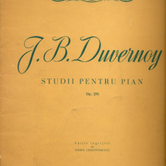 331 PARTITURA - J.B.Duwernoy -studii pentru pian - Op.276 -editie ingrijita de Maria Cernovodeanu -starea care se vede