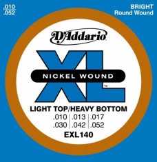 Corzi chitara electrica D&amp;#039;addario EXL140 Nickel Wound, Light Top/Heavy Bottom, 10-52 foto