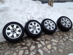 Vand set jante OEM Volkswagen 16&amp;quot; cu anvelope 205/55/16 pret 1100lei foto