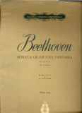 316 PARTITURA - Sonata quasi una fantasia - Bethoven -Op.27 nr.2-piano solo -starea care se vede