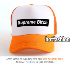 SAPCA, SEPCI TRUCKER, cu plasa, snapback - SUPREME BITCH - e x c l u s i v ! foto