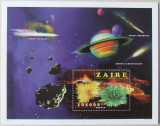 ZAIR 1996 - MINERALE,COMETE,PLANTE 1 S/S, NEOBLITERATA - ZA 034
