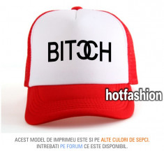 SAPCA, SEPCI TRUCKER, cu plasa, snapback - BITCH - e x c l u s i v ! foto