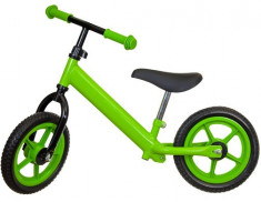 Bicicleta fara pedale pentru copii verde foto