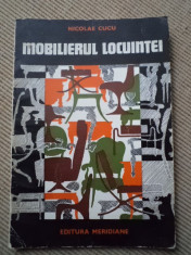 Mobilierul locuintei Nicolae Cucu mobila modele amenajari ilustrata hobby 1974 foto