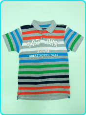 - DE FIRMA - Tricou tip polo, bumbac, gri, frumos, marca H&amp;amp;amp;M _ baieti | 11 - 12 ani | 152 cm _ foto