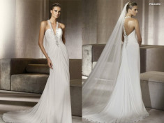 Superba Rochie de mireasa Pronovias model Pelicano 2014 ,marime 36-38 foto