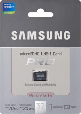 Samsung, Micro SDHC 32GB, class 10 UHS-1 70mb/s foto