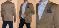 Piazza Italia - Sacou barbati FOARTE ELEGANT, SLIM FIT, NUANTA BRONZ. Marime 46(S/M). OUTLET Produse NOI REDUSE! foto