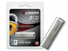 Memorie USB KINGSTON Memorie flash 8GB Locker plus G2 foto