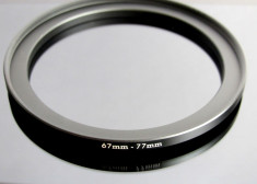 INEL FOTO REDUCTIE / ADAPTOR | 67-77 mm | STEP UP RING | TRANSPORT 3 LEI CU LIVRARE LA DOMICILIU !!! | foto