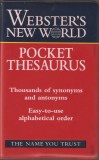 WEBSTER&#039;S NEW WORLD POCKET THESAURUS