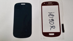 Geam + dublu adeziv pentru Samsung i8190 Galaxy S3 mini Rosu foto