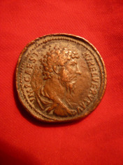 Sestert Aurelian , revers Concordia -Copie veche bronz , F.Rara ! foto