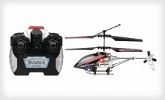 PROMOTIE 50% REDUCERE! ELICOPTER RADIOCOMANDAT INFRAROSU,LED ZBOR NOCTURN,20 CM,TELECOMANDA FULL CONTROL. foto