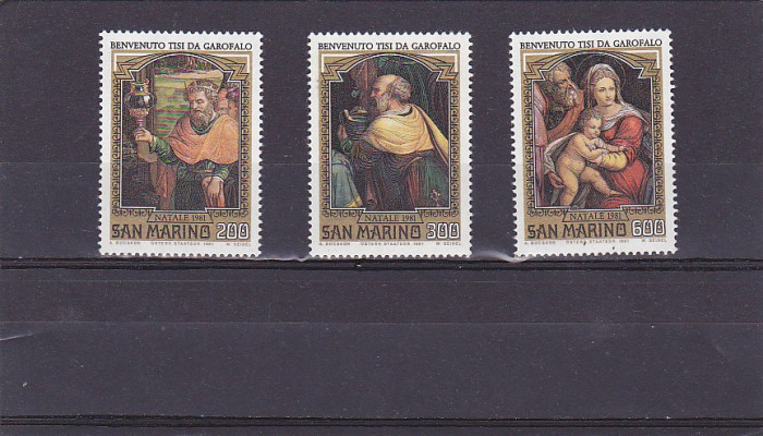 Craciun 1981 ,pictura religioasa,San Marino.