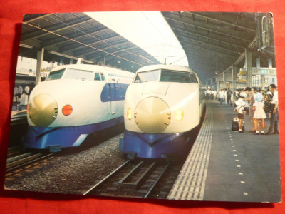 Ilustrata -Trenuri Rapide Tokio , circ. Japonia foto