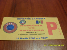 Invitatie Romania - Andorra u-21 foto