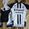 echipament ciclism giant shimano set pantaloni cu bretele tricou jersey NOU