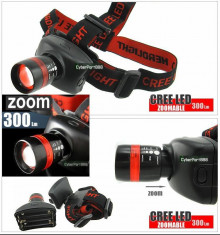 Lanterna de cap LED Cree TK37 Frontala cu Lupa si reglaj Zoom Head Lamp idela vanatoare, pescuit, etc foto