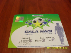 Bilet Gala Hagi foto