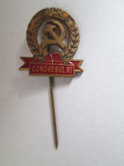 INSIGNA PIN, CONGRESUL XI AL PCR foto