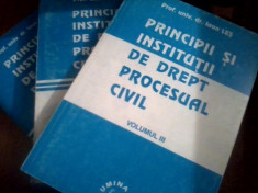 Principii si institutii drept procesual civil 3 volume Ioan Les foto