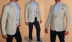 Sacou barbati de VARA, SLIM FIT, SMART CASUAL / ELEGANT Marime 50(cca L/XL) foto