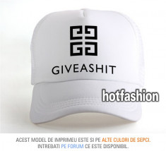 SAPCA, SEPCI TRUCKER, cu plasa, snapback - GIVE A SHIT - e x c l u s i v ! foto