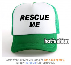 SAPCA, SEPCI TRUCKER, cu plasa, snapback - RESCUE ME - e x c l u s i v ! foto