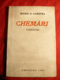 Marin D. Carstea - Chemari - Versuri - Prima Ed. Timisoara 1944, Alta editura