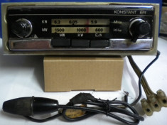 Radio auto vechi pentru colectionari model KONSTANT produs in fosta RDG la fabrica RFT foto