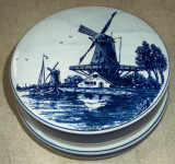 Cutie bijuterii - portelan Olanda - Delft - Delftsche Huys - pictata manual