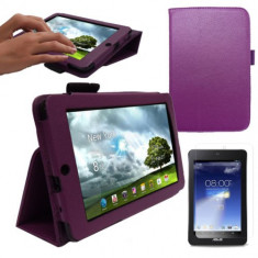 Husa cu stand ptr.Asus Memo Pad ME172V 7&amp;quot;*PURPLE*+Folie protectie ecran+Touch pen GRATIS foto