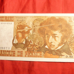 Bancnota 10 Franci 1974 Berlioz , cal. apr. NC