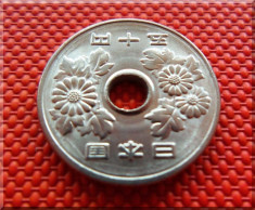 Moneda EXOTICA 50 YENI - JAPONIA, anul 1974 *cod 27 UNC+ EROARE DE BATERE! foto